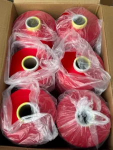 Recycle Dope Dyed Polyester Yarn DTY 200D 96F Yarn Semi Dull Nim Sim Him Filament Yarn with GRS
