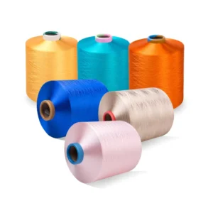 Recycled 100% Polyester Texturized DTY Yarn High Tenacity Eco Friendly Oeko Tex Certified Dyed for Embroidery Weaving China