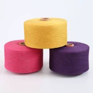 Recycled Cotton Blended Polyester Yarn High Tenacity Dyed for Knitting and Weaving Raw Pattern
