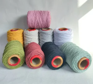 Recycled Cotton Blended Yarn 3-20S Eco-Friendly OE/Open End Technics Ne3-30 Dyed Various Colors Customizable Styles Knitted