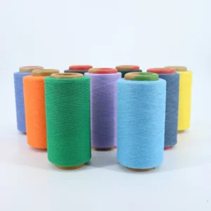 Recycled Cotton Polyester Blend Melange Yarn OE Dyed High Tenacity Ne6 Ne30 for Socks Mops Clothes Knitting Weaving Eco Friendly