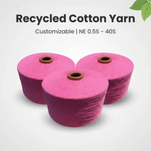 Recycled Cotton Polyester Blended Yarn NE 0.5S-40S Eco Friendly OE Yarn for Knitting Gloves