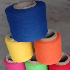 Recycled Cotton Polyester Blended Yarn Open End Dyed High Tenacity Raw Eco Friendly Use for Gloves