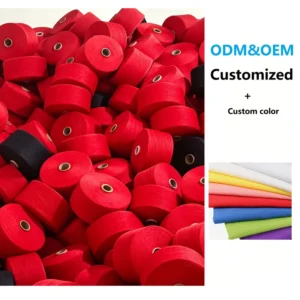 Recycled Cotton Polyester Blended Yarn Open End Melange Dyed Yarns for Socks Knitting and Weaving for Bangladesh Textile Factory