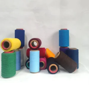 Recycled Cotton Polyester Yarn Eco Friendly Recyclable Dyed OE Technics Various Colors for Knitting