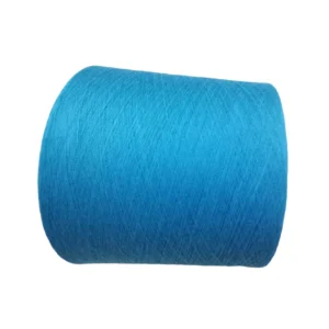 Recycled Cotton Yarn 40S Lake Blue Ring Spun Polyester Yarn Eco Friendly Recycled Cotton Yarn