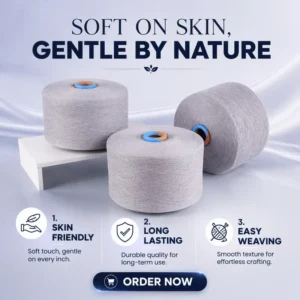 Recycled Cotton Yarn for Circular Textile Production Sustainable Yarn for Knitting Sweater Socks