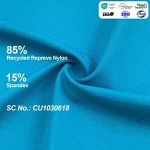 Recycled Nylon Fabric Stretch Knitted Quick Dry Spandex Fabric For Swimwear