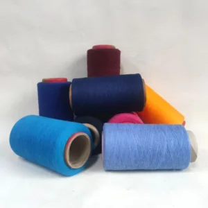 Recycled Polyester Cotton Blended Carded Yarn with OE Technics Dyed for Knitting