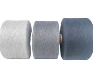 Recycled Polyester Cotton Blended Yarn Eco Friendly Dyed Grayscale 3 7 for Knitting