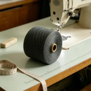 Recycled Raw Grey 100% Polyester Yarn for Curtains Sheers Knitting Fabric and Sewing