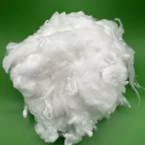Recycled White PSF Staple 1.5D 51mm Eco Friendly High Uniformity Good Cohesion for Weaving Knitting Yarn Making Customization