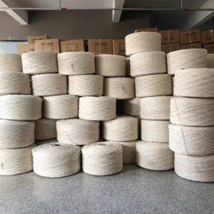 Regenerated Blended Mop Cotton Twist Yarn Thread Custom Counts