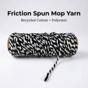 Regenerated Cotton Polyester Twisted Mop Yarn 4Ply 2ply Friction Spun for Mop Fringe OE Eco