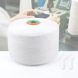 Regenerated Cotton Yarn OE 12/1 16/1 20/1 White Recycled Cotton Polyester Blend Knitting Yarn Melange Yarn