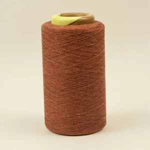 Regenerated Cotton Yarn OE 5/1 Ecru Brown Recycled Cotton Polyester Blend Knitting Yarn Melange Yarn