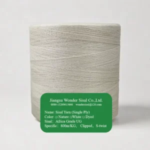 Reliable Strength Pure Sisal Yarn Eco Grade Material Fit for Fiber Core and Household Textile Use