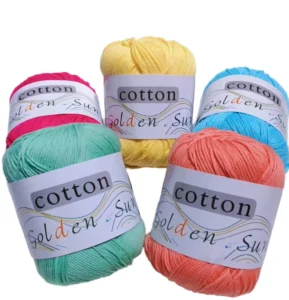 Ring Spun Abrasion Resistant Blended Yarn Cotton Acrylic Blended Yarn for Socks Gloves Hand Knitting Colorful Dyed Yarn