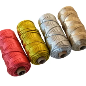 Ropemate 3mm Metallic Macrame Rope Gold Silver Red Winding Thread Handmade DIY Craft