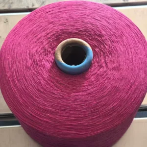 Rose Red Ne 5s 1 21s 1 Recycled Open end Cotton Polyester Blended Dyed Yarn for High tenacity Knitting and Weaving