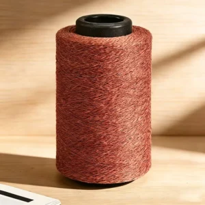 Rubber Red Recycled Cotton Yarn for Lightweight Summer Garment Blended Yarn