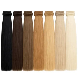 Russian Hair Weft Human Hair Extensions Straight Hairpieces Strands For Salon Lengthening