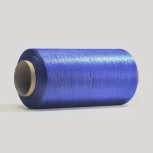 Sapphire Blue 100% Polyester 150D/300D DTY Eco Friendly Core Spun Dyed Yarn Breathablele