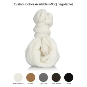 Scoured Mercerized Super Washed Hebei Merino Combed Wool Tops Worsted Wool Roving For Weaving