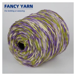 Segment Dyeing Figure eight Fancy Yarn for Unique Knitting & Fashion Design