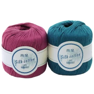 Shanghai Hand Crochet Spun Seide Garn Mill Smb Silk Hand Knitting Yarn