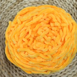 Shiny Chenille Yarn High Luster Soft Touch Decorative Knitting Material for Winter Scarves Hats Sweaters Home Crafts