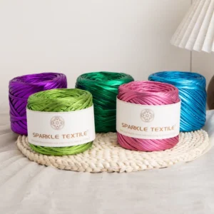 Shiny Metallic Crochet Thread 200g Spun T Shirt Lurex Yarn For DIY Hand Crochet