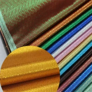 Shiny Metallic Stage Costume Party Decoration Plain Color Jacquard Brocade Lurex Fabric for Bag Modern Skirt