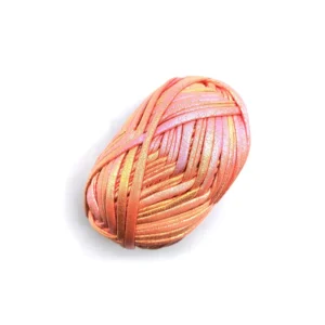 Shiny Metallic T shirt Yarn Polyester Solid Color Crochet Bag t Shirt Yarn