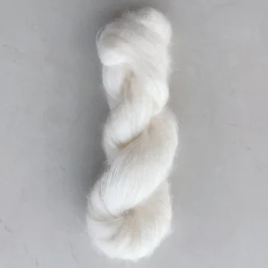 Silk Kid Mohair Natural White Kid Mohair Knitting Mulberry Silk Undyed Handknitting for Hand Dye