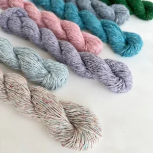 Silk Linen Cotton 150m/50g Colored Blended Natural Fiber Hand Knitting Yarn for Summer Top Dress