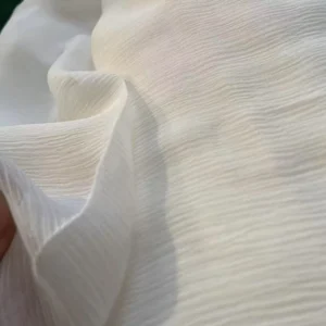 Silk Shunqi Qiaoqi Yarn Fabric Thin and Transparent Pure Pleated Mulberry Silk Shunyu Qiao Dress Fabric
