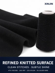 Silver Blended Yarn for Shimmering Sweaters and Cardigans