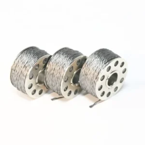 Silver Color Metallic Yarn Stainless Steel Fiber 316l Thin Conductive Weaving Sewing Threads for Making Heating Wire