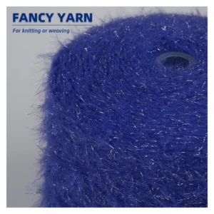 Silver Mink 100% Nylon Fluffy Fancy Crochet Yarn 25kg 1000KG MOQ Knitting Weaving Luxury Decor Bulk Supply OX 007