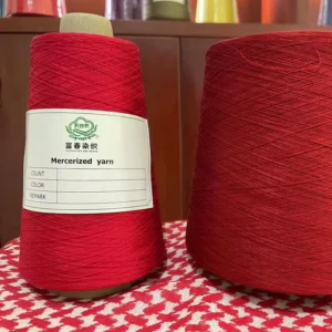 Singeing Mercerizing Cotton Yarn for High End Head Scarf by Advanced Technology
