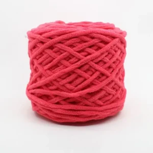 Single Strand 100% Polyester Fancy Knitting Yarn Chenille Yarn Multiple Solid Colors Ice Bar Thread for Hand Knitting Hat Scarf