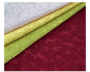 Small Floral Jacquard Satin Fabric High Density Silk Look for Dresses Kidswear Sleepwear