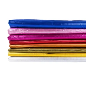 Soft 100% Polyester Metallic Yarn Dyed Plain Woven Breathable Anti static Fabric for Boys & Girls Dance Flags