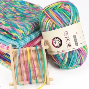 Soft Baby 5 Ply Milk Cotton Yarn Flame Retardant 100 Percent Acrylic Blended Hand Knitting Wool for Sweaters