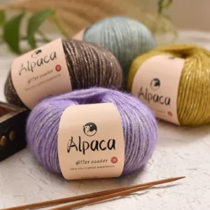 Soft Cashmere Acrylic Blend Yarn 25g Gold Lurex Metallic Fancy Anti Pilling Crochet Knitting Yarn for Sweater Scarf Hat