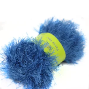 Soft Eyelash Feather Fluffy Hand Knitting Yarn Crochet Nylon Acrylic Blended Yarn for DIY Plush Toys Sweaters