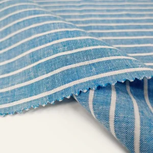 Soft High Quality Slub Solid Woven Yarn Dyed Garment Curtain Linen Cotton Fabric