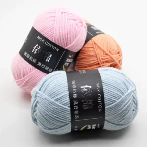 Soft Milk Crochet Cotton Knitting Yarn Baby Yarn Knitting Wool Thick Yarn