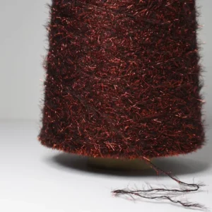 Soft Plush Sequined Feather Eyelash Yarn Sparkle Fancy Yarn for Knitted Hat Scarf Garment Trimming
